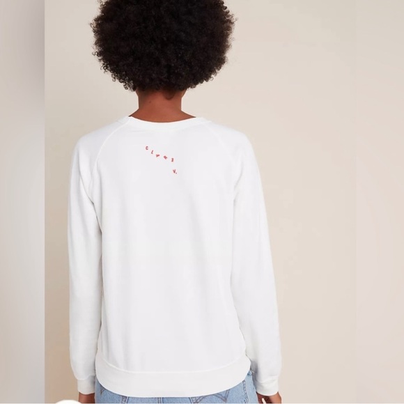 Claire V. x Anthropologie Sweatshirt. Size: XS - Picture 3 of 10